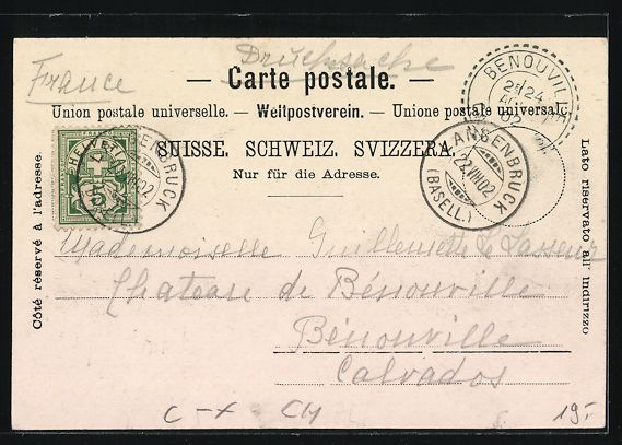 Cartes postales: Langenbruck, Pension zur Post, Postkutsc – D'occasion à Berlin par bartko-reher 1