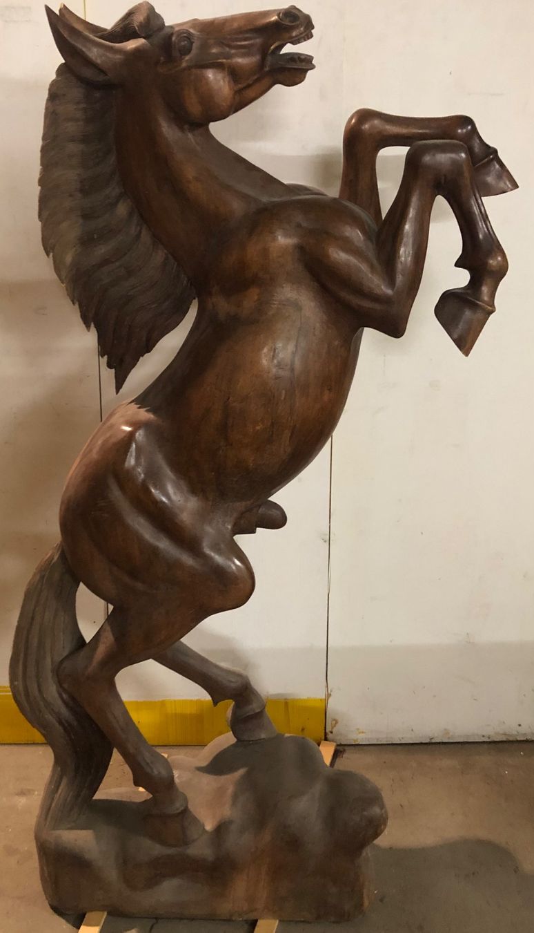 Articoli in legno: Pferd aus Teakholz Höhe 1.6 Meter – Nuovo (secondo la descrizione) da Muttenz venduto da -Fabio-