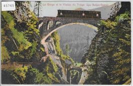 La Gorge et le Viaduc du Triege - Ligne Martigny-Chamonix