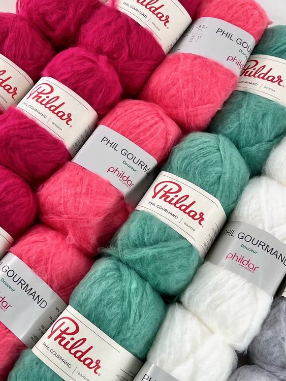 HARFINGTON Stickgarn – Ägyptische Baumwolle, 24 Knäuel Je 8 M, Hellgrün – Für Stickerei, Armbänder, Basteln