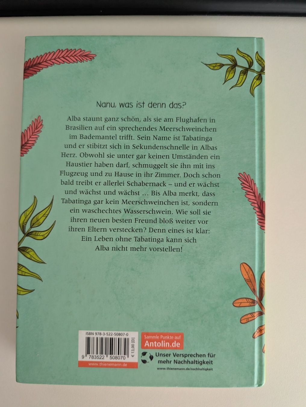Libri: Tabatinga - Ein Wasserschwein im Bademantel – Nuovo (secondo la descrizione) da Aarberg venduto da fosta 1