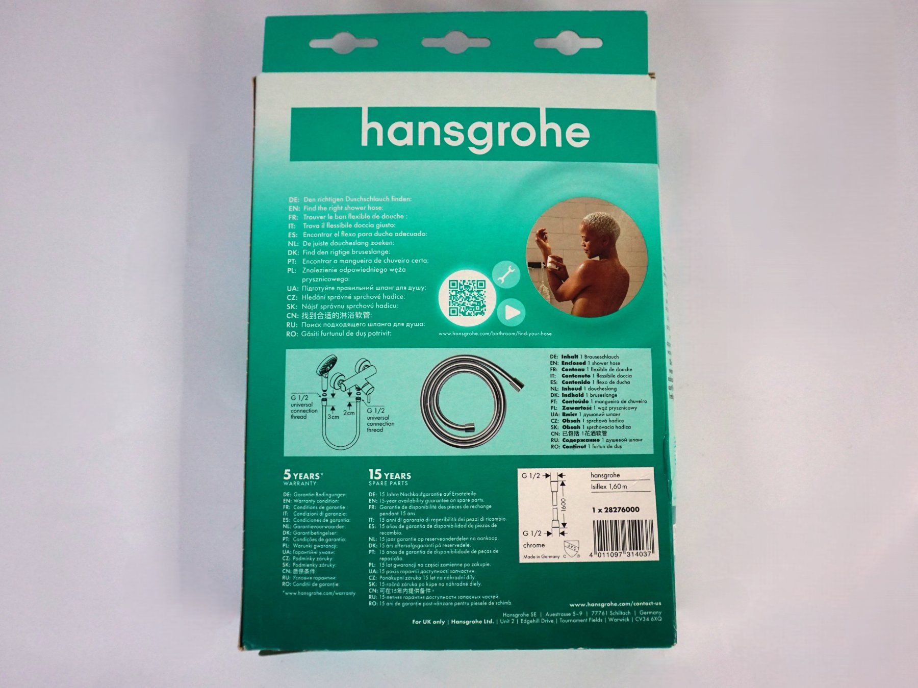 Hansgrohe Altro per Bagno & Cucina: Isiflex Brauseschlauch - 1,60m – Usato da Pratteln venduto da Restwert_Pratteln 1