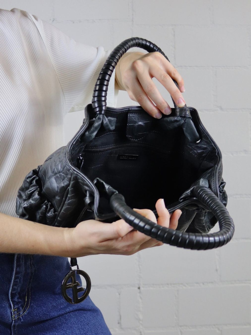 Armani Borse da donna: Vintage Giorgio Armani Ledertasche – Usato da Widnau venduto da flottifetze 3