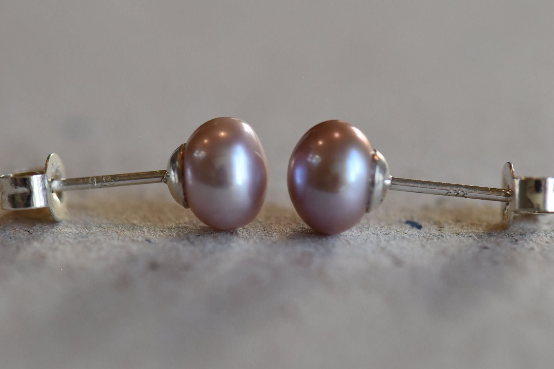 Orecchini pendenti & Orecchini a lobo: Natural Pink Perlen Silver Ohrring – Nuovo (secondo la descrizione) da Bévilard venduto da Yougems 6