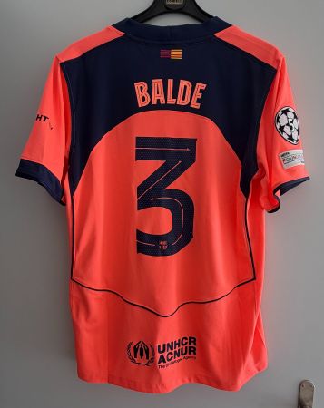 FC Barcelona Third Trikot 25/26 Balde #3 UCL – Grösse L
