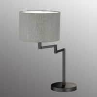 Tischleuchte, Stoffschirm, 56 cm Höhe