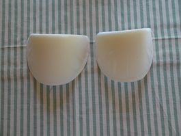 1 Paar weisse Schulterpolster 20 cm Breite - 260505