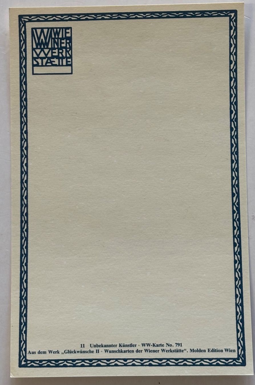 Cartoline postali: Wiener Werkstätte Nr. 791, Jugendstil – Usato da Frauenfeld venduto da Merk52 1