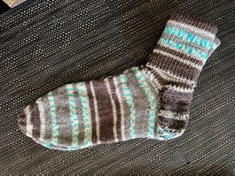 Warme, handgestrickte Socken, ca Grösse 39/40