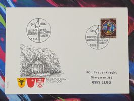 CL28 Enveloppe + Timbre Suisse 1968