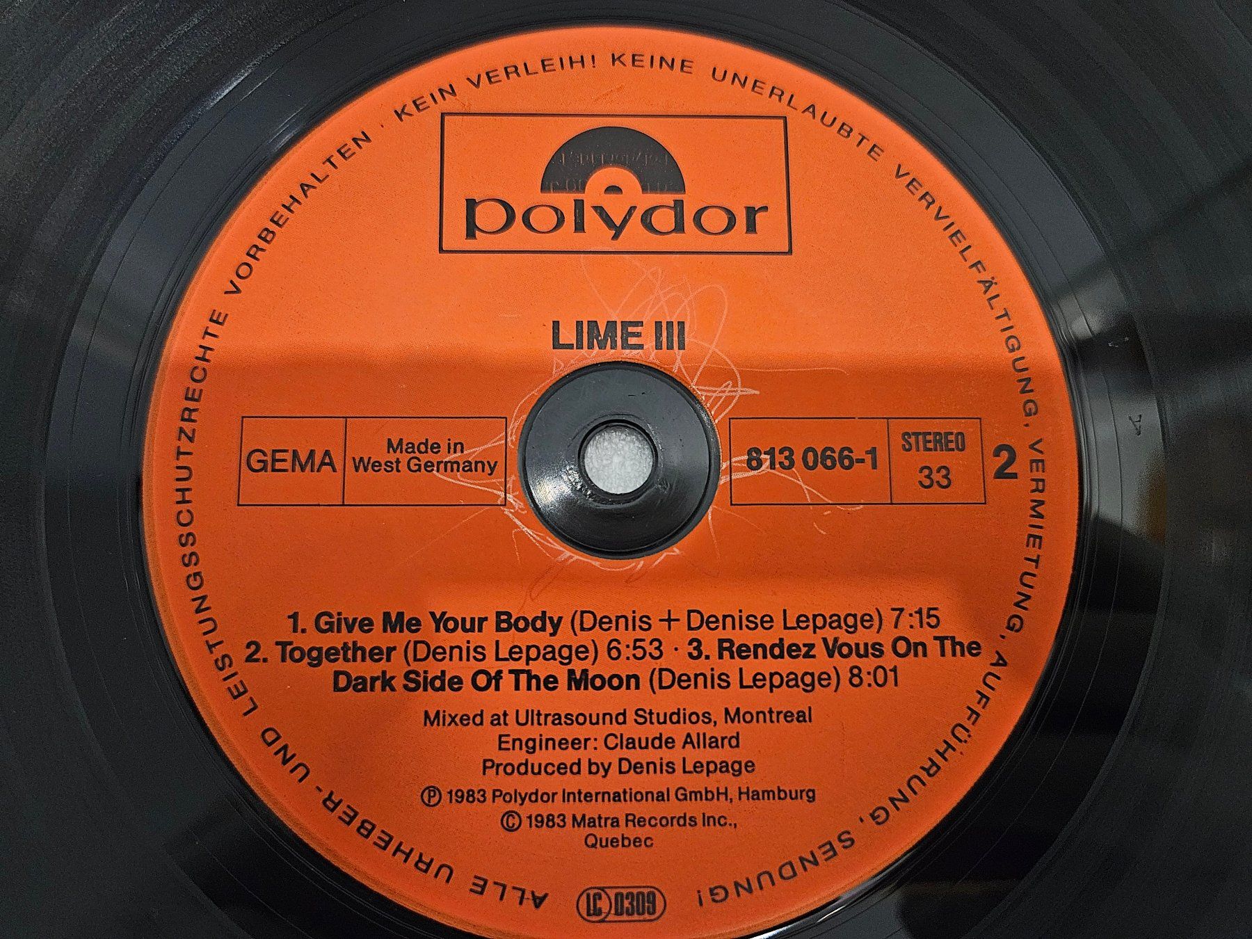 Dischi in vinile: Lime – Lime 3 (LP, Synth-pop, Disco) – Usato da Uster venduto da Vinyl-Leidenschaft 7