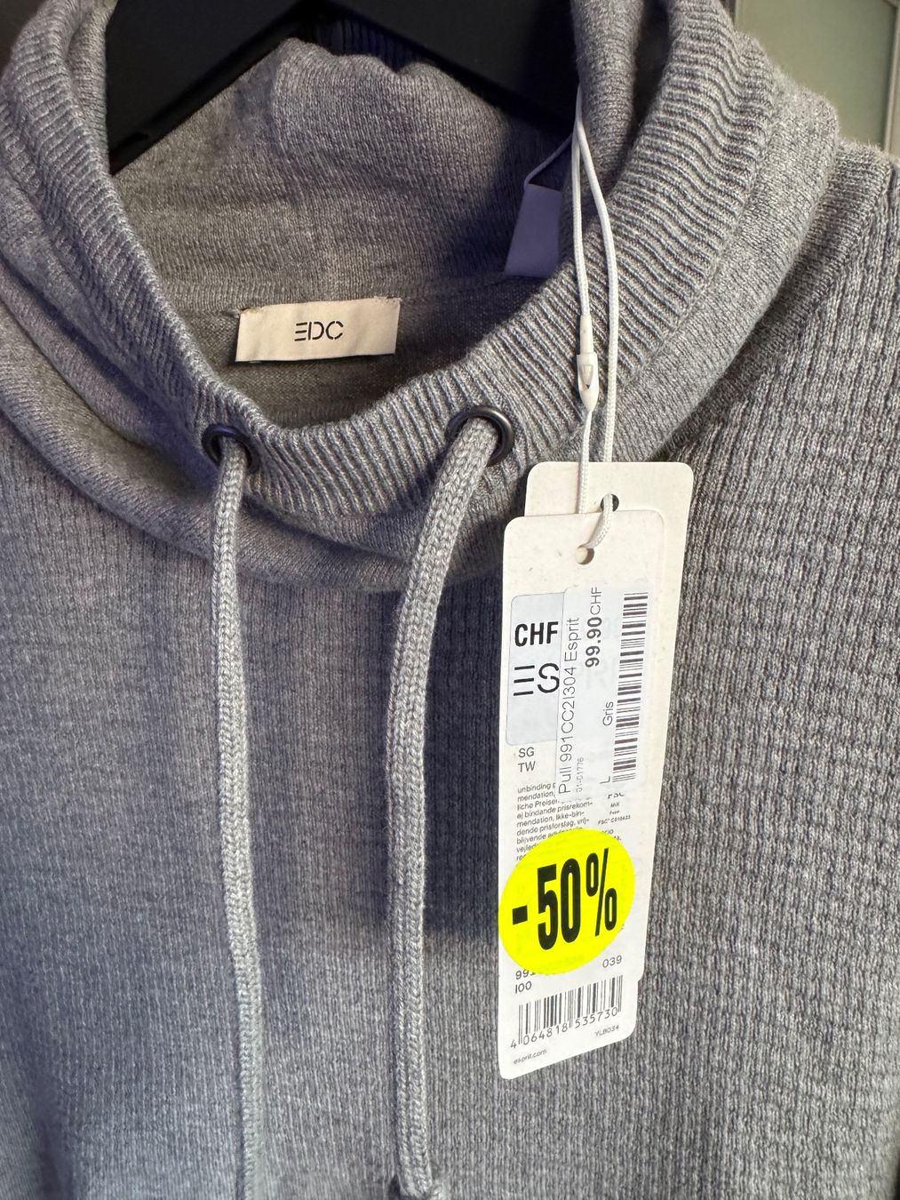 Pullover & Sweatshirts: EDC Pull Homme Col Montant – Neu und originalverpackt aus Vuisternens-Romont von gol_xp6p 2