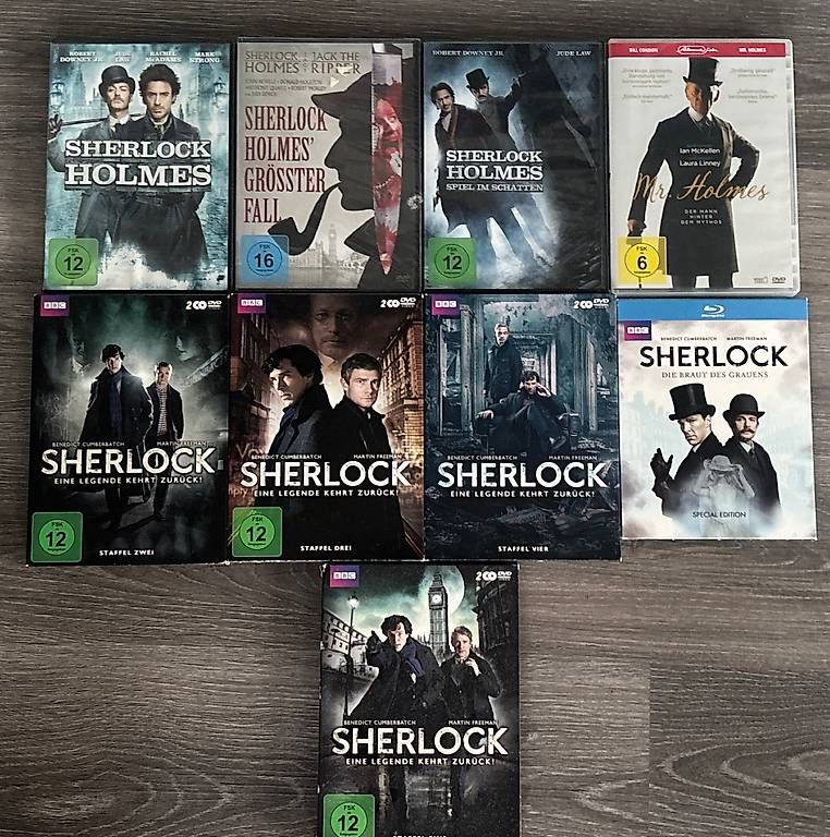 Tutti i DVDs: Sherlock Holmes Serie und Filme Collection  – Usato da Winterthur venduto da Geilotime