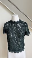 Zara-SpitzenTop, d’grün Gr.S, hinten mit Reissverschluss