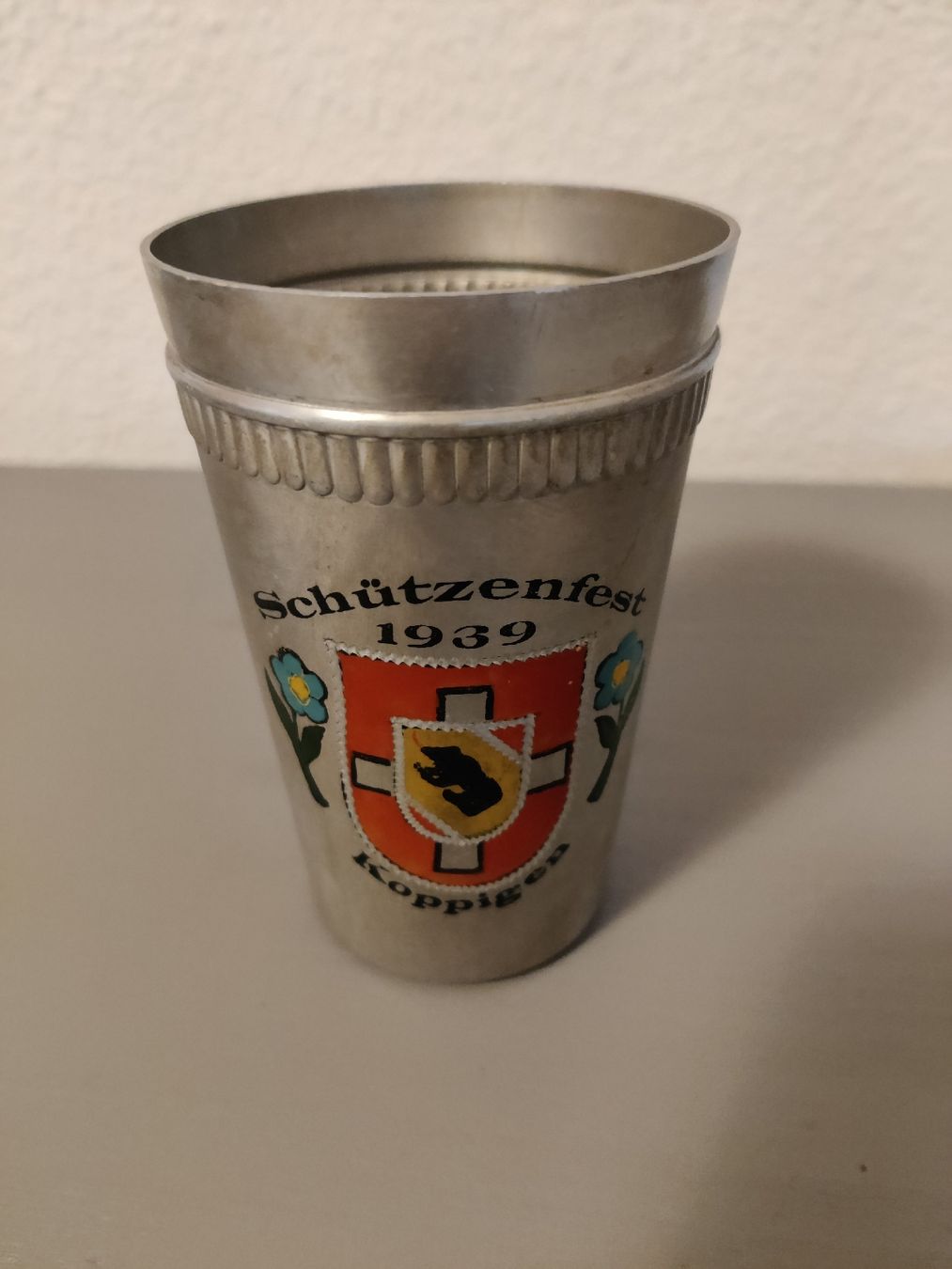 Altre raccolte & rarità: Alu Becher Schützenfest Koppigen 1939 – Usato da Steffisburg venduto da HMStufi