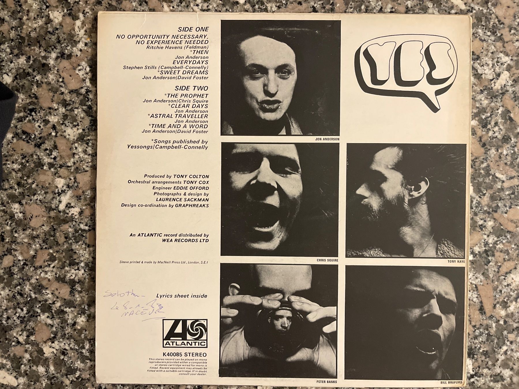 Dischi in vinile: S40/YES - Time and a Word – Usato da Frutigen venduto da Philippe_jsp 1
