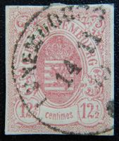 Luxemburg Kat. 7 gest. 1859 Kat. 200 Euro sign.