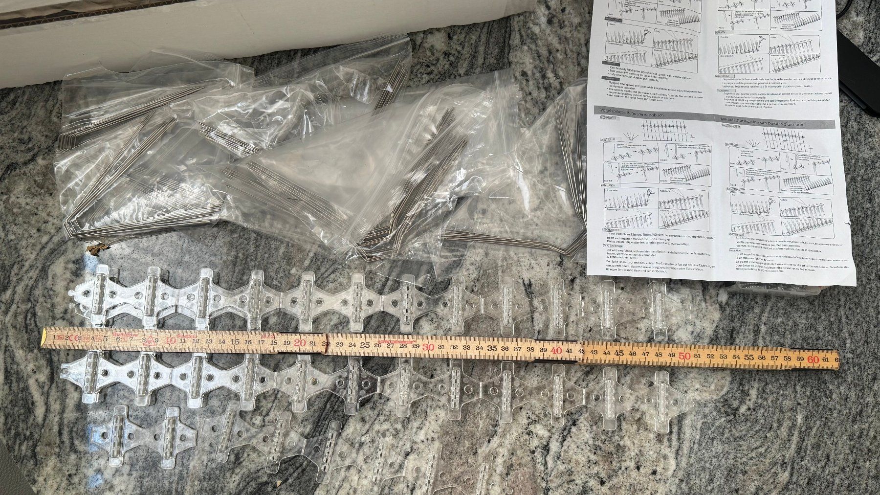 Griglie e Inferriate: Zusammensteckbare Tauben Abwehr Spikes – Nuovo (secondo la descrizione) da Bonstetten venduto da Szhldn