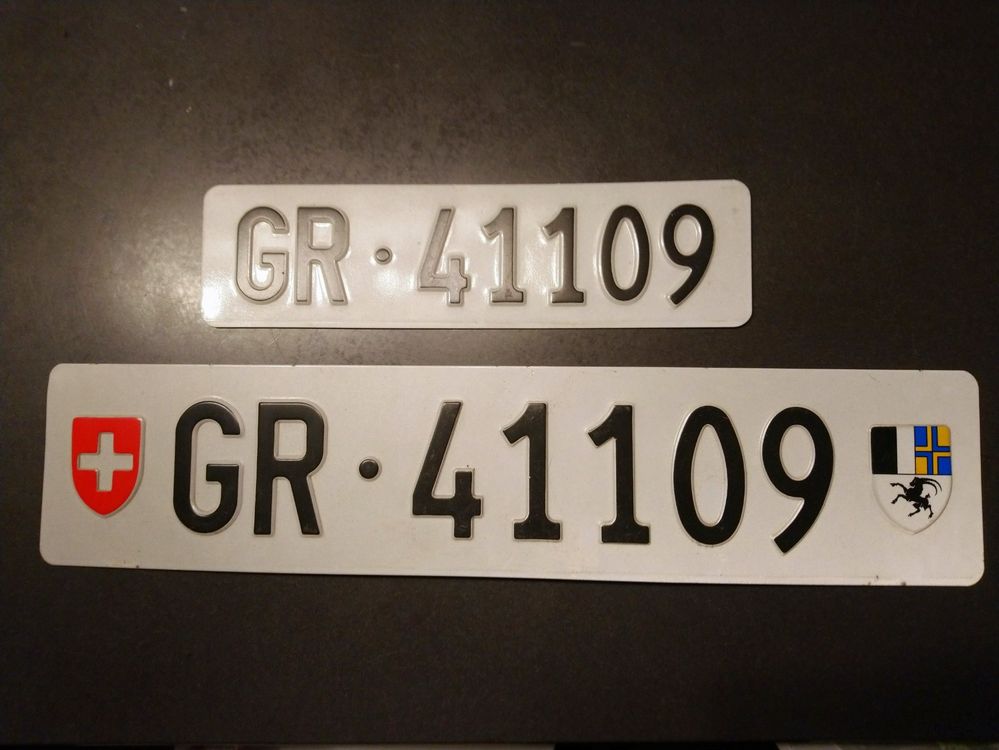 Autonummer Autokennzeichen GR 9901