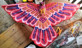 Drache handgemacht (Eule rot)