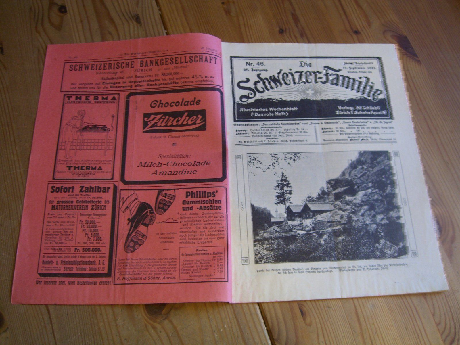 Tutti i francobolli: Nr.44-52,von 1921 der"Schweizer-Familie" – Usato da Winterthur venduto da Gaia 3