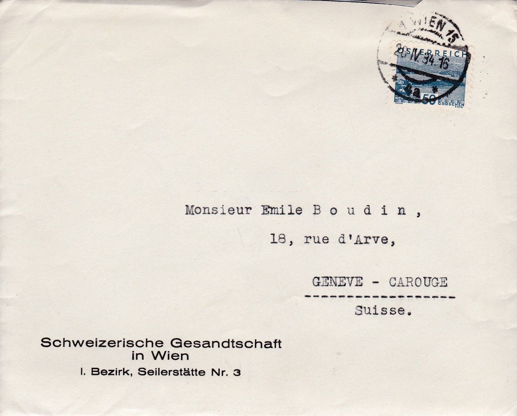 Tutti i francobolli: Timbre österreich 1934 – Usato da Bernex venduto da qpdkvm