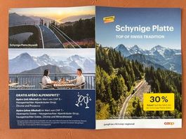 Gutschein 30 % Ermässigung für Schynige Platte-Bahn