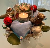Adventskranz mit Eule + Türkranz  Unikate (neu)