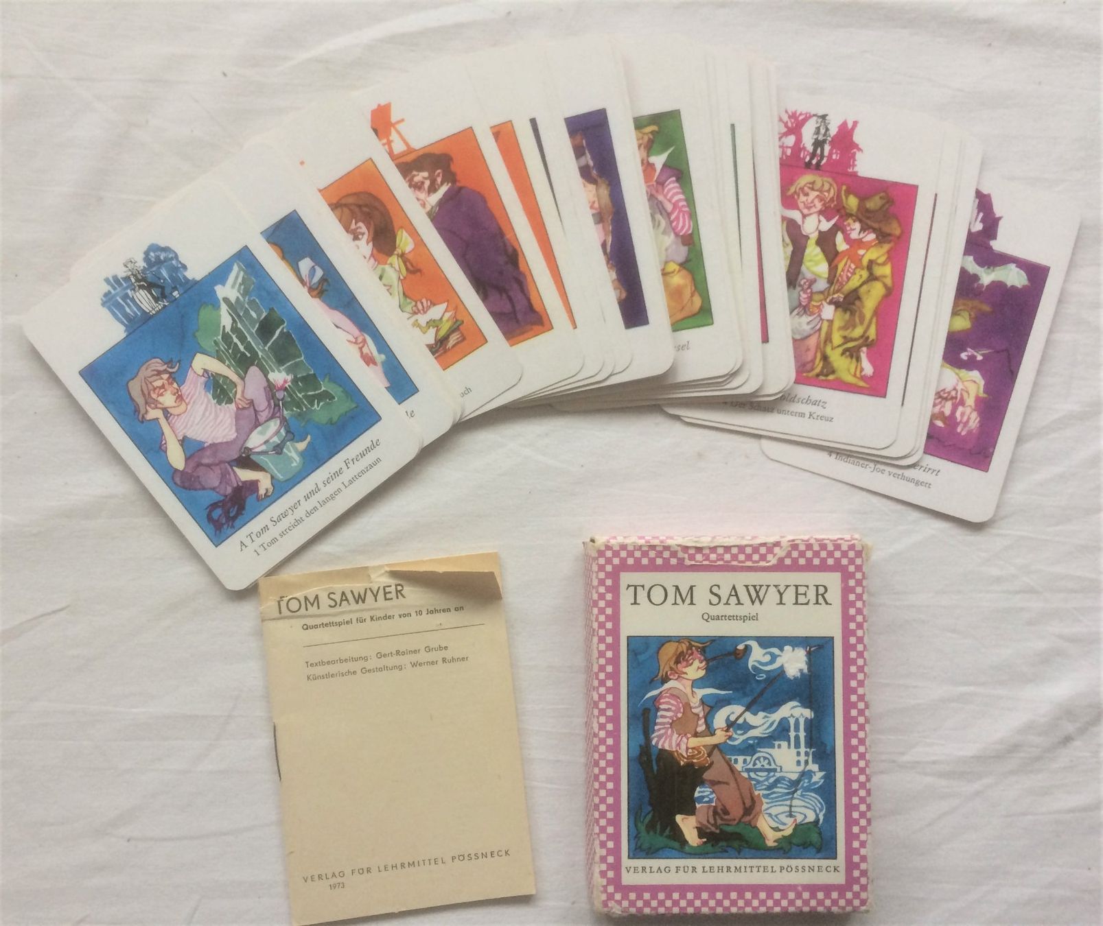 Giochi: TOM SAWYER - Quartettspiel - DDR 1973 – Usato da Schaffhausen venduto da durruti 1