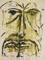 Gemälde: The yellowed Face