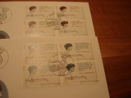 Liechtenstein, FDC Porträt, 1996, FDC Satz,  Einzel + 4e