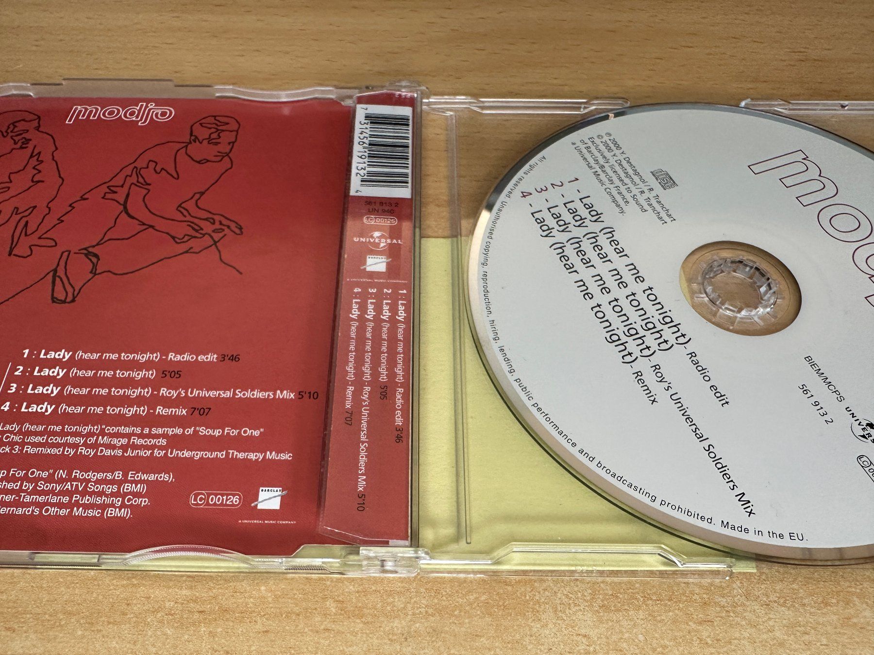 CDs: Modjo – Lady (Hear Me Tonight) - Single CD – Gebraucht aus Rikon im Tösstal von Alpenmutz 1