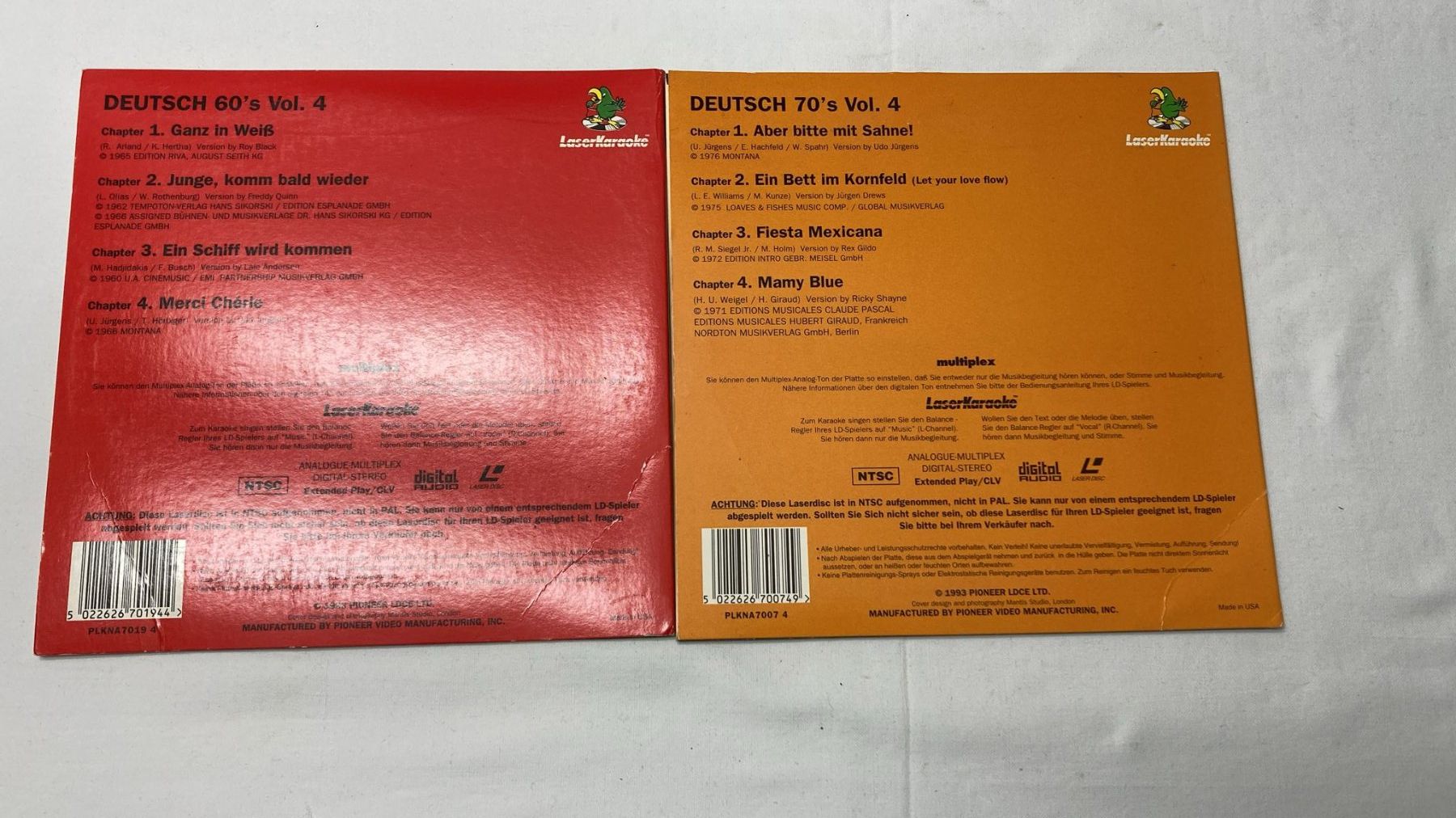 Tutti i DVDs: 2 Laser Karaoke Disc – Usato da Dietikon venduto da Rima57 1