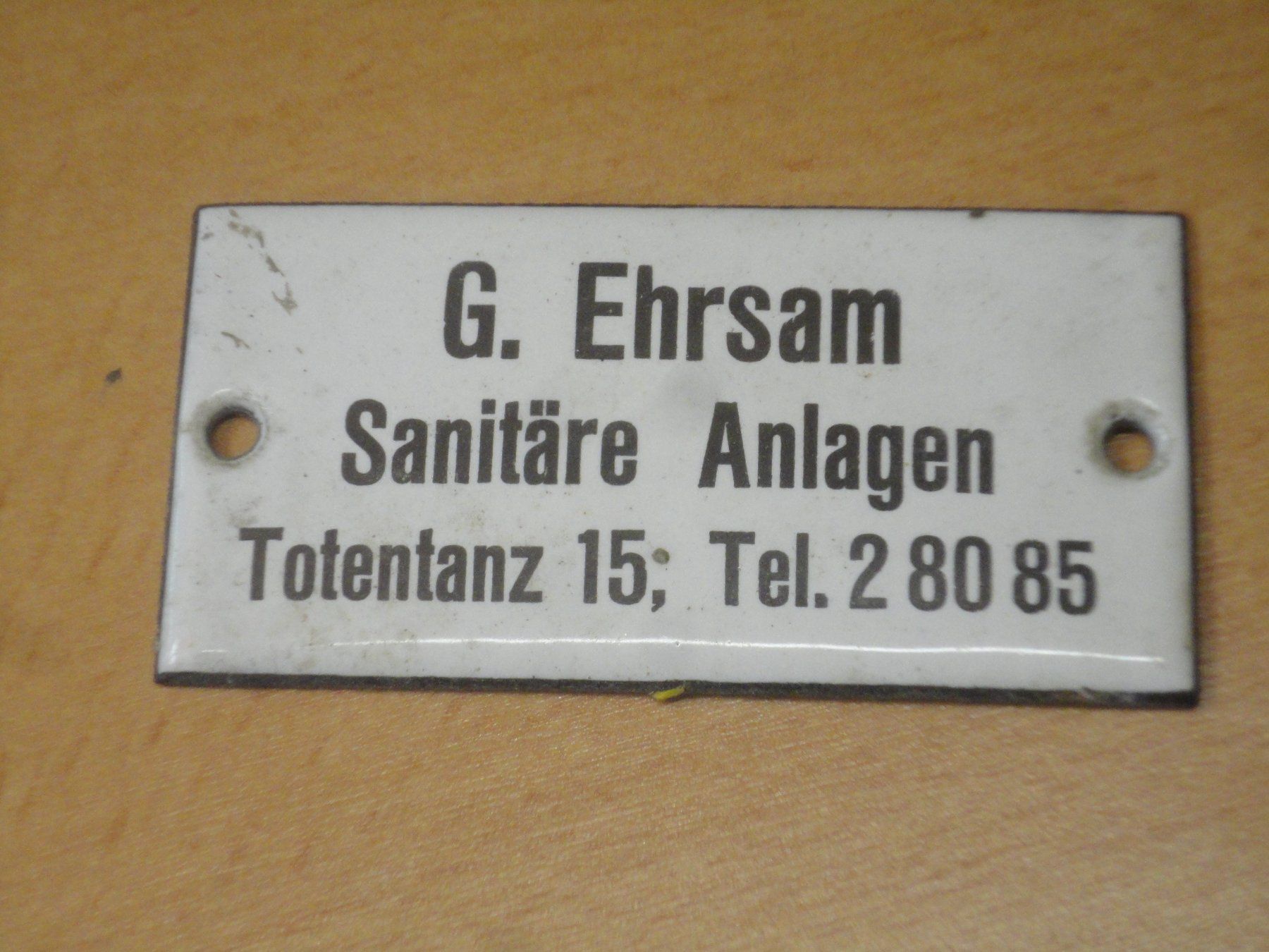 Schilder: Emaille Schilder eines alten Hauses Basel – Gebraucht aus Gelterkinden von Gimbo2 3