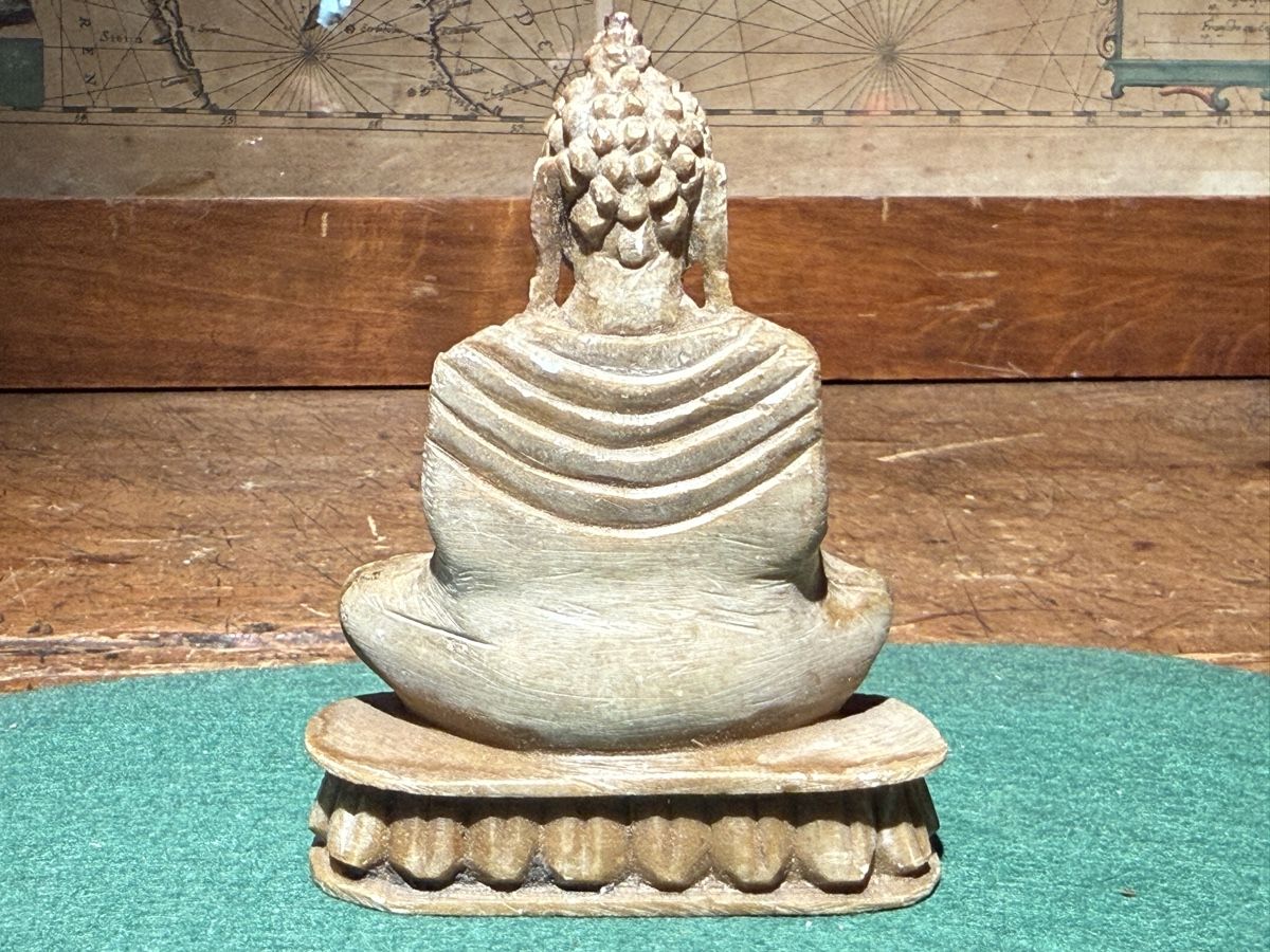 Sculture & Statue: Antike Buddha Figur aus Speckstein... – Difettoso da schaffhausen venduto da VintAntik_1980 4