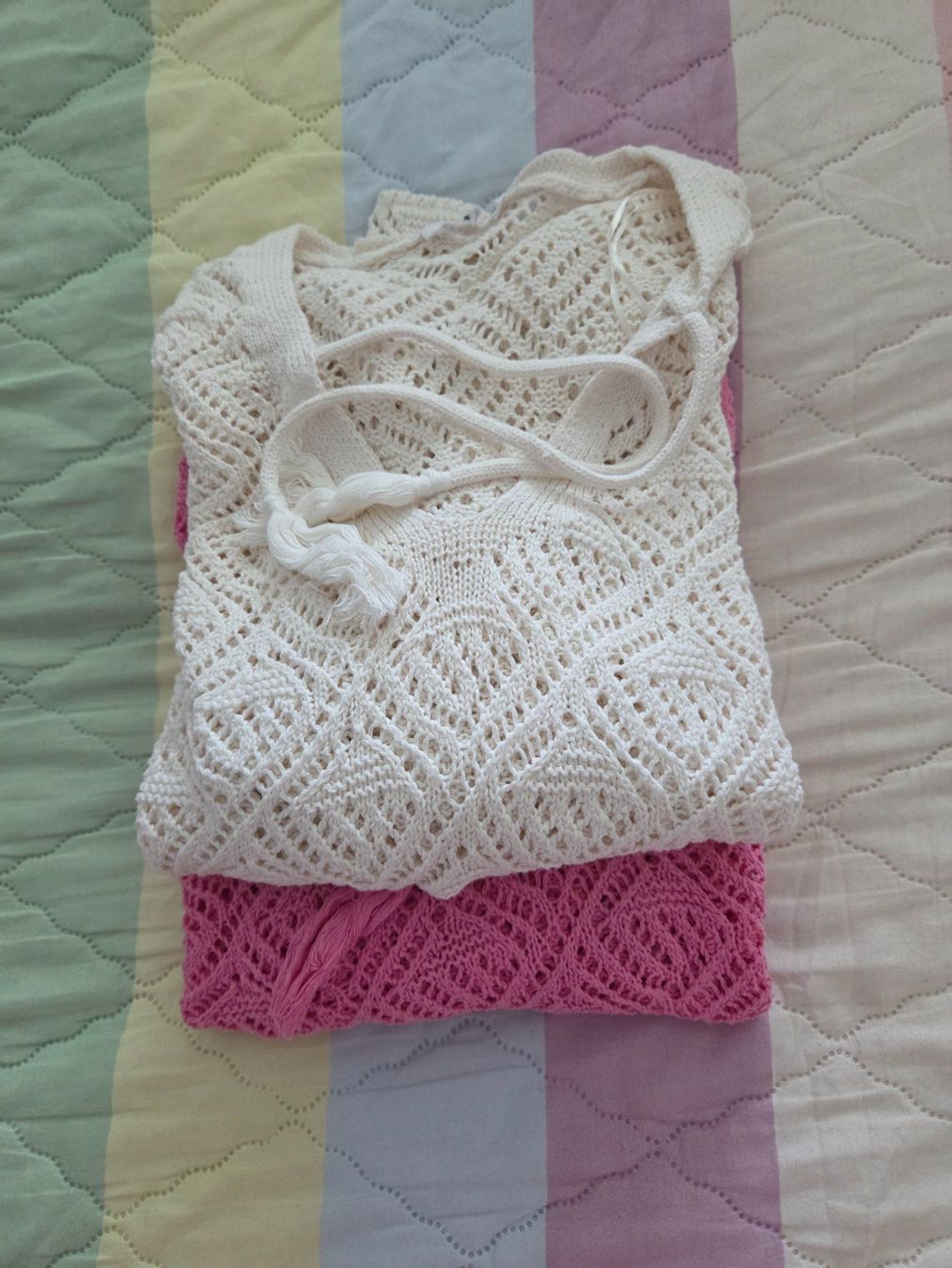 Maglioni & Felpe: Sommer Strickpullover mit Lochmuster, luftig, Gr. M – Usato da Abtwil AG venduto da MaVo.0710 3
