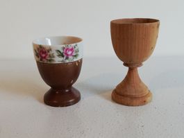 Eierbecher Porzellan / Holz Kollektion
