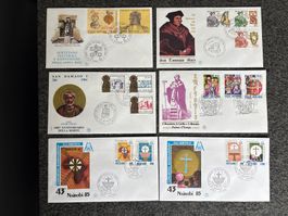 Vatikan Briefmarken, Ersttagsbriefe, 6 Stk., Top Zustand