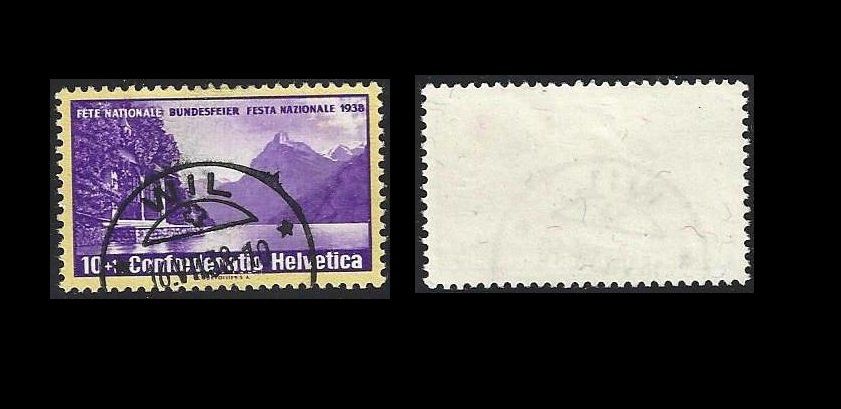 Alle Briefmarken: Pro Patria 1938, Vollstempel Wil – Gebraucht aus Baar von miam8