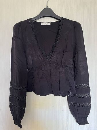 Schwarze Bluse Gr.34