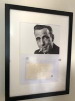 HUMPHREY BOGART - handsigniert Passepartout mit COA