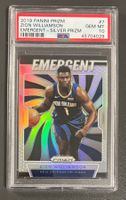 NBA Zion Williamson 2019 Prizm Silver Emergent Rookie PSA 10