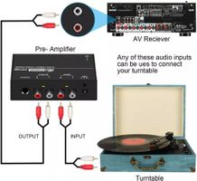 Ultrakompakter Phono Plattenspieler Vorverstärker Phonograph