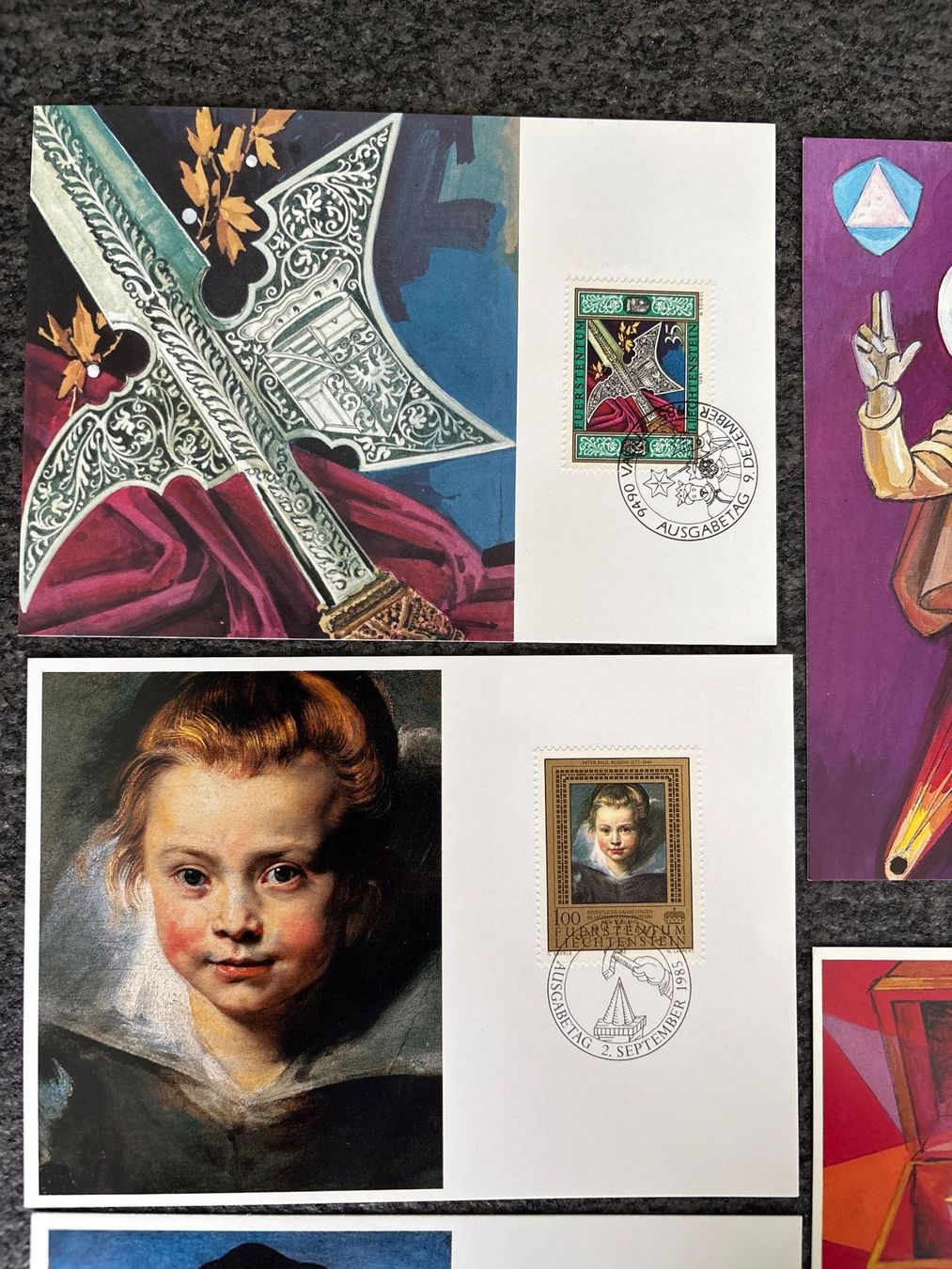 Tutti i francobolli: Liechtenstein Briefmarken KARTEN 5 STÜCK – Usato da Ibach venduto da lisch3 1