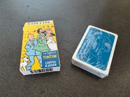 TINTIN cartes à jouer "La famille de Tintin" "neuwertig"