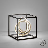 LED Tischleuchte, 25 cm x 25 cm, Würfel