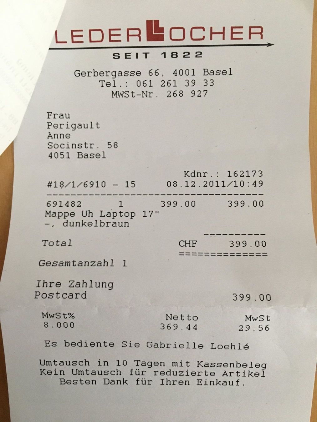 Bugatti Koffer & Taschen: Aktentasche - dunkelbraunes Top-Leder – Neu und originalverpackt aus Basel von Lancer4 7