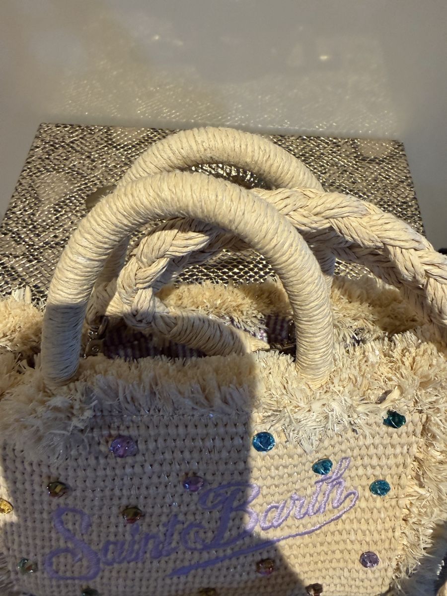Taschen für Damen: Tasche Saint Barth Stroh bestickt – Gebraucht aus Schindellegi von schindeli 4