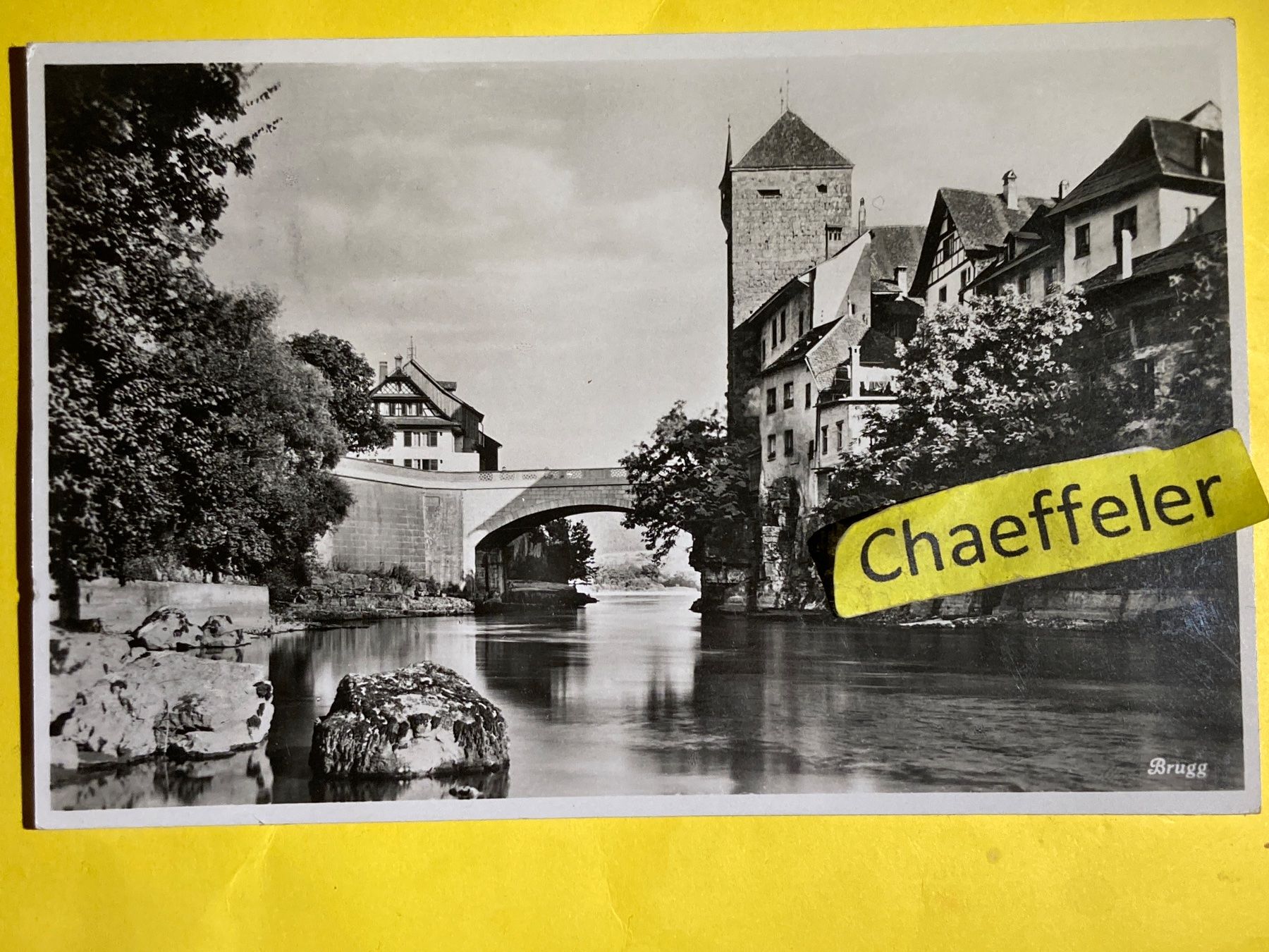 Cartoline postali: 1939 Brugg – Usato da Zürich venduto da Chaeffeler