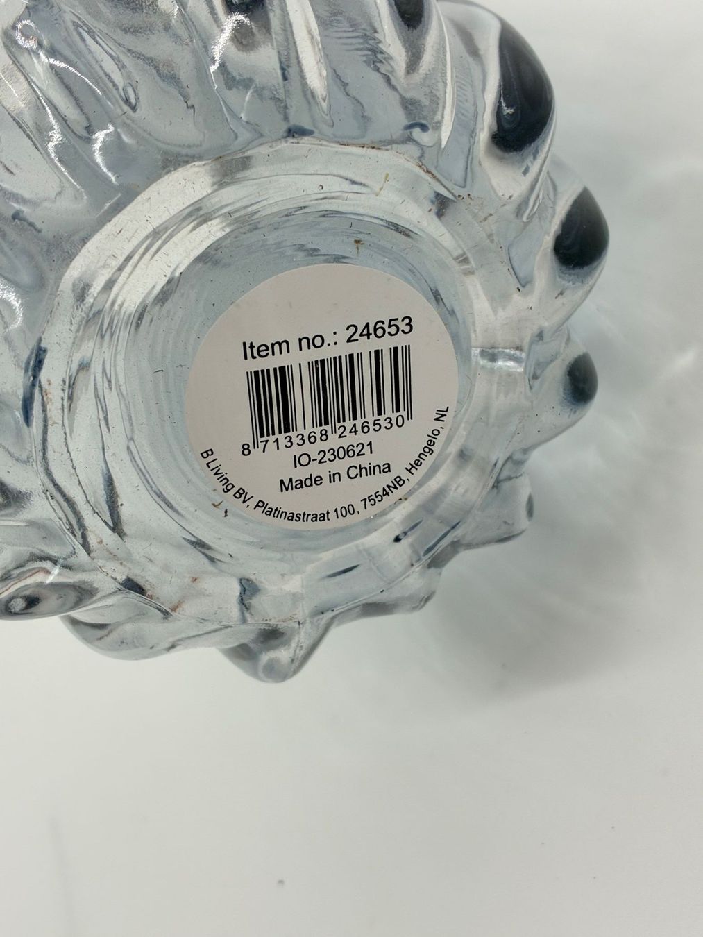Vasi & Recipienti: Glasvase mit Rillen, Blassblau – Nuovo (secondo la descrizione) da Hinterforst venduto da Gartenweib 3
